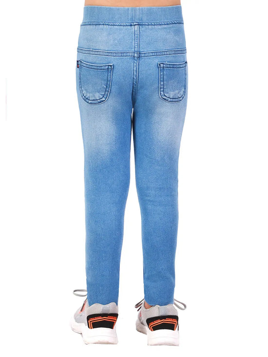 Naughty Ninos Girls Lucky Denim Washed Jeggings