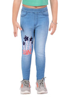 Naughty Ninos Girls Lucky Denim Washed Jeggings