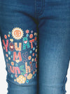 Naughty Ninos Girls Le Printed Washed Jeggings