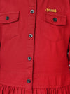 Naughty Ninos Girls Red Shirt Dress