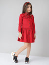 Naughty Ninos Girls Red Shirt Dress