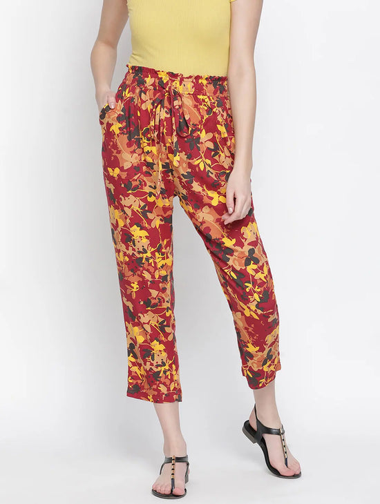 Flare Of Flowers Women Pants