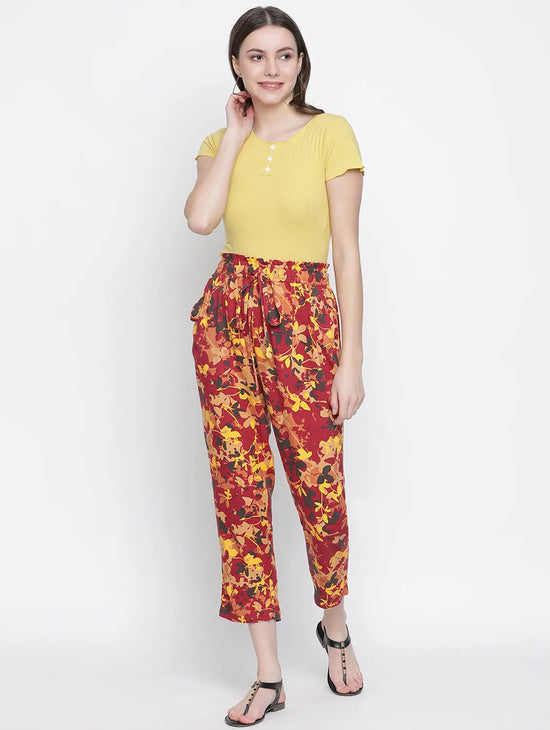 Flare Of Flowers Women Pants