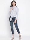 Mark With Floral Tie-Knot Women Top