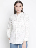 Fanciful Dot Printed Regular Women Shirt