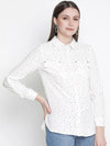 Fanciful Dot Printed Regular Women Shirt