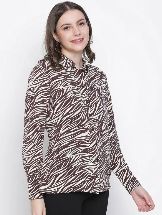 Wildfree Animal Print Women Shirt