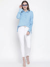 Windful Blue Trendy Women Shirt