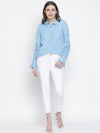 Windful Blue Trendy Women Shirt