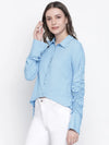 Windful Blue Trendy Women Shirt