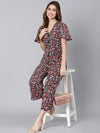 Valiant Full Of Flowers Tie-Knot Women Dress