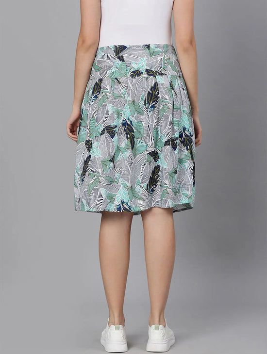 Mesmeric Colorful Tropical Printed Women Skirt