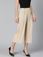 Superstar Linen Blend Design Women Culottes