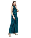 Women Solid Slim Teal Jumpsuits & sets