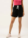 Women Black Active Essential Shorts