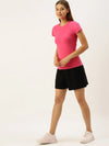 Women Black Active Essential Shorts