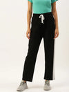 Women Black Active Essential Track Pants