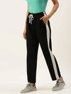 Women Black Active Essential Track Pants