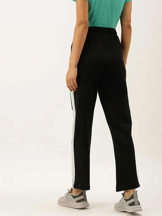 Women Black Active Essential Track Pants