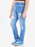 Naughty Ninos Girls Happy Washed Denim Jeggings