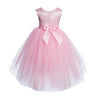 Toy Balloon Kids Dress Up Baby pink Hi-Low girls party wear dress