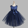 Toy Balloon Kids Icing Navy Blue Hi-Low girls party wear dress