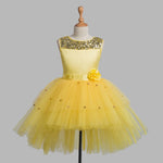 Toy Balloon Kids Periwinkle Yellow Hi-Low Skirt girls party wear dress