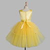 Toy Balloon Kids Periwinkle Yellow Hi-Low Skirt girls party wear dress