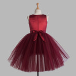 Toy Balloon Kids Dress Up Maroon Hi-Low Skirt girls party wear dress