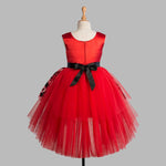 Toy Balloon Kids Andy Red Hi-Low girls party wear dress