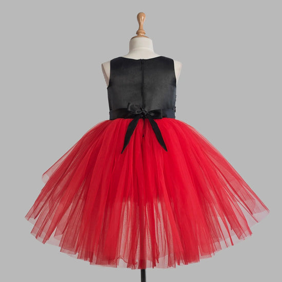 Toy Balloon Kids Dreams Red Hi-Low Skirt girls party wear dress