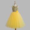 Toy Balloon Kids Bella Bella Yellow Full length Gown girls party wear dress