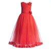 Toy Balloon Kids Andy Red Full length Gown girls party wear dress