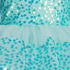 Toy Balloon Kids Little Sky blue Hi-Low girls party wear dress