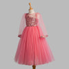 Toy Balloon Kids Beautiful Dusty rose Full length Gown girls party wear dress