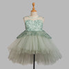 Toy Balloon Kids Icy Sea Green Hi-Low girls party wear dress