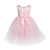 Toy Balloon Kids Icing Baby pink Hi-Low girls party wear dress