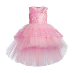 Toy Balloon Kids Beauty Baby pink Hi-Low girls party wear dress