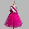 Toy Balloon Kids Poppy Fuchsia Pink Hi-Low girls party wear dress