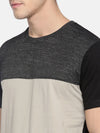 Black Assorted Round Neck Cotton T-Shirt Regular Fit