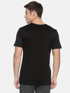 Black Assorted Round Neck Cotton T-Shirt Regular Fit