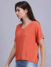 Splash Shine Solid Women Top