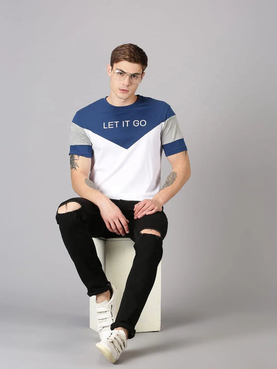 Choice Image Color Blocked Men T-Shirt