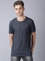 Silver Stone Solid Men T-Shirt