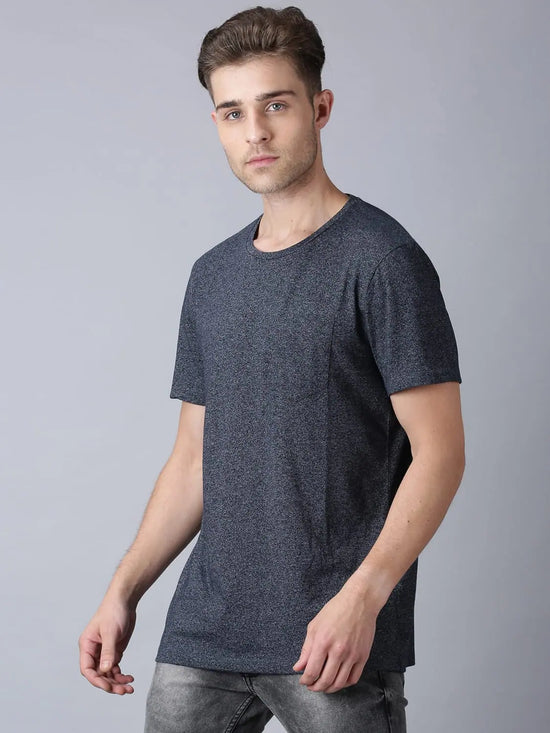 Silver Stone Solid Men T-Shirt