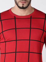 Grill Fill Checkered Men T-Shirt