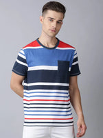 Stylin Striped Men T-Shirt