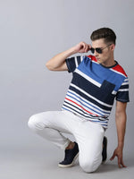 Stylin Striped Men T-Shirt