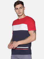 Clockwise Tees Color Blocked Men T-Shirt