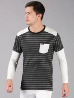 Bull Inc Striped Men T-Shirt